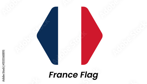 Free Download France flag icon with vertical blue, white, and red stripes in a modern flat design. - GFXLoad
