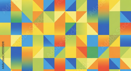 Wallpaper Mural An abstract seamless geometric colorful pattern background with copy space Torontodigital.ca