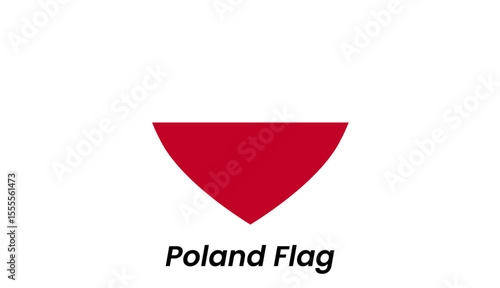 Free Download Poland flag icon with simple horizontal white and red stripes in clean flat design - GFXLoad