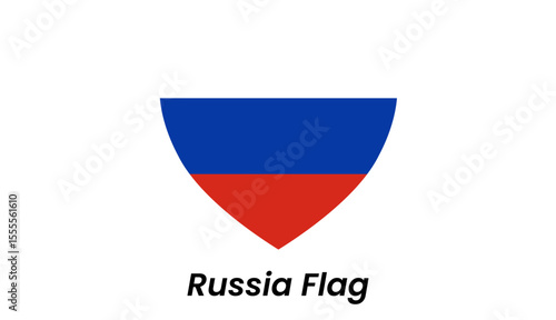 Russia flag icon with horizontal white, blue, and red stripes in clean flat vector style. Free Download Russia flag icon with horizontal white, blue, and red stripes in clean flat vector style. - GFXLoad