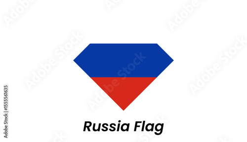 Free Download Russia flag icon with horizontal white, blue, and red stripes in clean flat vector style. - GFXLoad