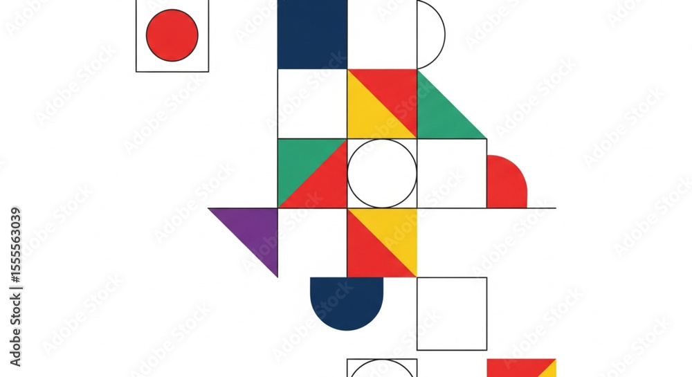 An abstract seamless geometric colorful pattern background with copy space An abstract seamless geometric colorful pattern background with copy space