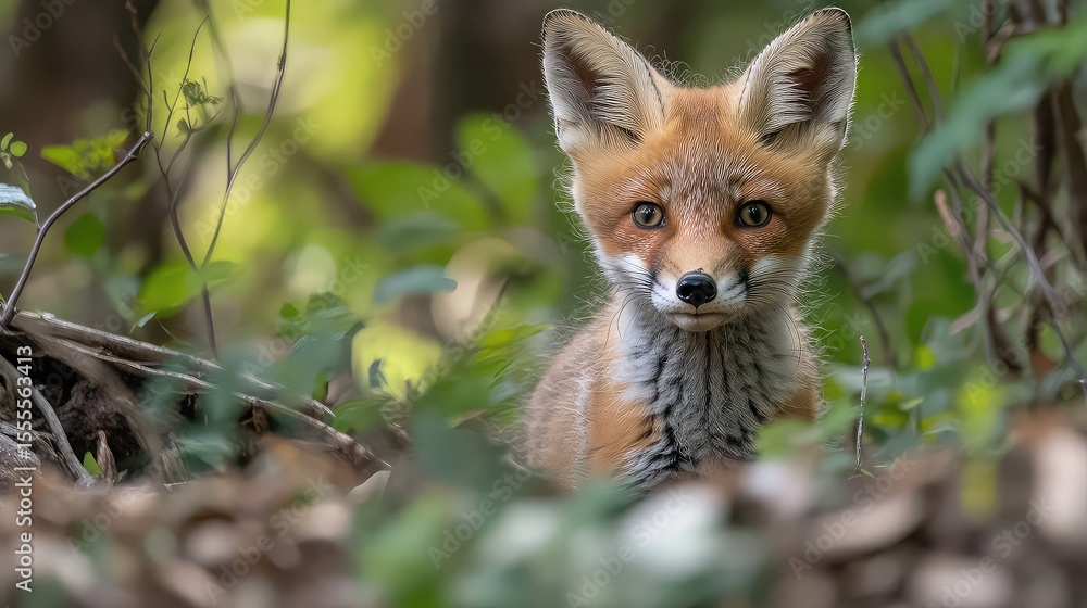 Fototapeta premium Red Fox Isolated, Wild Animal, Forest Creature, Nature Photography, or Wildlife Concepts for Forest, Animals, or Environmental Themes