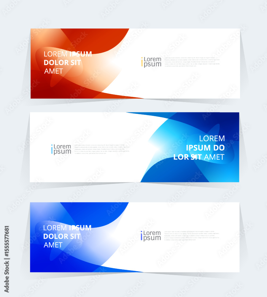 Fototapeta premium Geometric banner design with Vector presentation template.