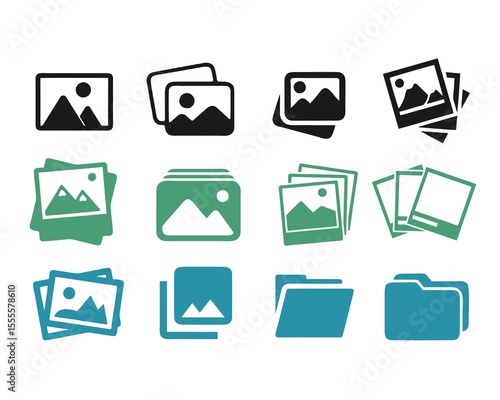 Obraz na płótnie Vector photo frame icon