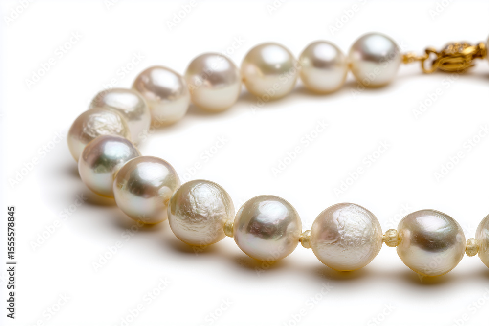 Obraz premium luxury pearl necklace with perfect round pearls