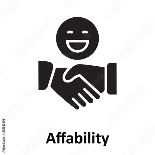 Affability Vector Icon which can easily modify or editAffability Vector Icon which can easily modify or edit