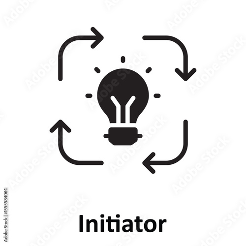 Initiator Vector Icon which can easily modify or edit