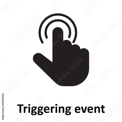 Triggering event Vector Icon which can easily modify or edit