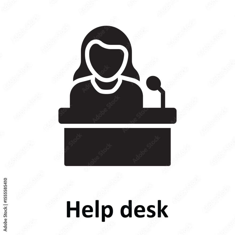 Help desk Vector Icon which can easily modify or edit Help desk Vector Icon which can easily modify or edit