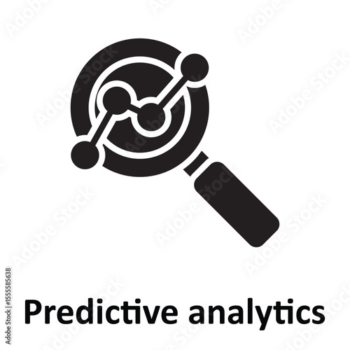 Predictive analytics Vector Icon which can easily modify or edit