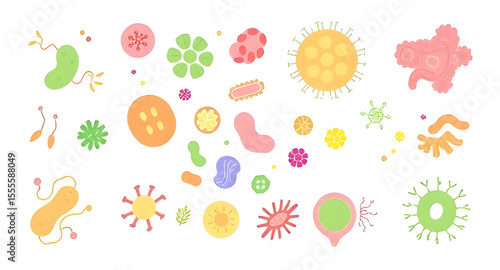 Bacteria, Bacteria vector, Microorganism illustration, Germ icon, Microbe drawing, Pathogen vector, Virus and bacteria, Bacterial cell, Science microbe, Bacteria cartoon, Medical bacteria, Bacteria cl