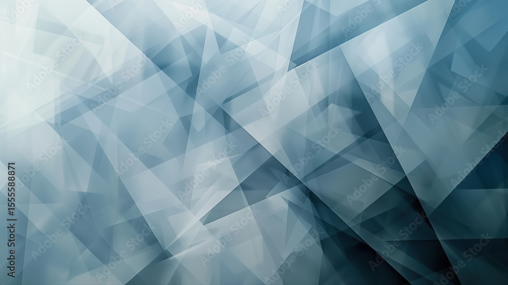 Obraz premium Abstract blue and white digital background with geometric shapes and light effects, perfect for creative projects or graphic design needs
