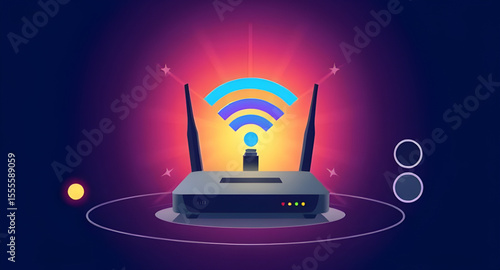 WiFi modem, Internet modem, Wireless router, Modem icon, Modem with antennas, WiFi router, Network modem, Home WiFi device, Modem vector, Modem illustration, Internet device, Wireless modem, Modem wit