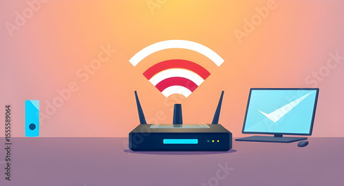 WiFi modem, Internet modem, Wireless router, Modem icon, Modem with antennas, WiFi router, Network modem, Home WiFi device, Modem vector, Modem illustration, Internet device, Wireless modem, Modem wit