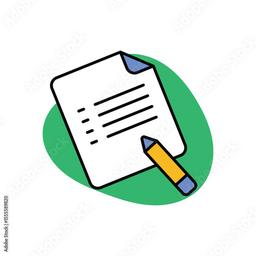 Script Icon vector stock illustration