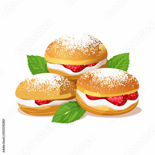 Delicious Strawberry Cream Puffs A Sweet Treat for Any Occasion