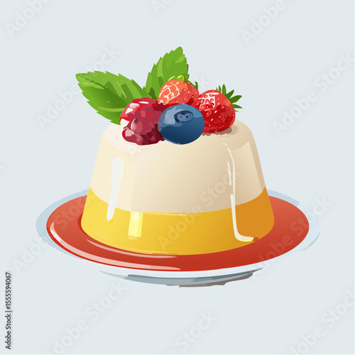 Creamy Vanilla Panna Cotta with Berry Compote A Delicious Italian Dessert