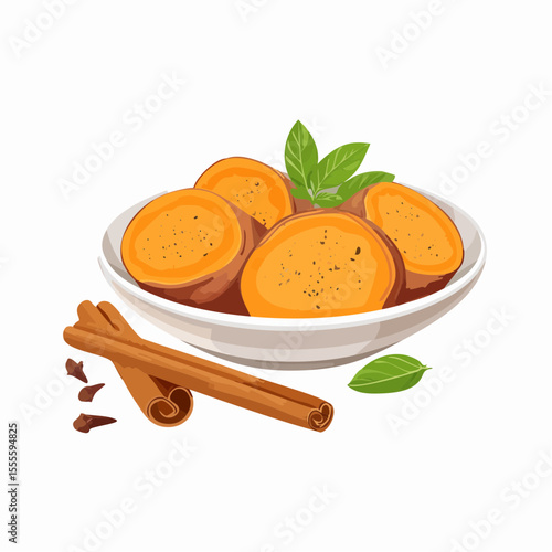 Delicious Baked Sweet Potatoes with Cinnamon and Cloves