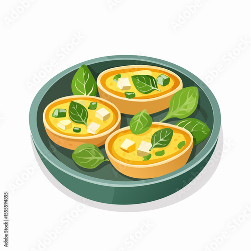Delicious Spinach and Cheese Quiches A Perfect Appetizer or Light Meal
