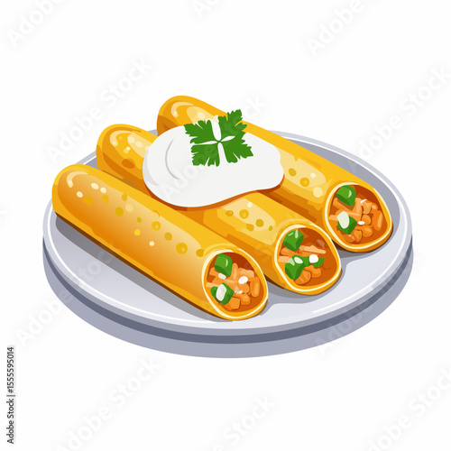 Delicious Golden-Brown Taquitos A Mexican Culinary Delight