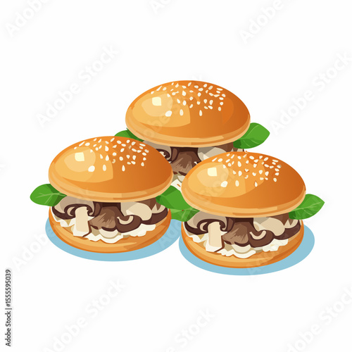 Delicious Mini Mushroom Burgers A Gourmet Recipe
