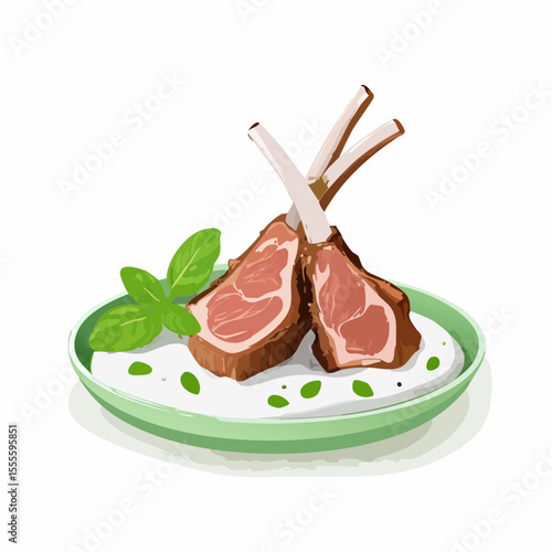 Delicious Rack of Lamb with Creamy Herb Sauce A Culinary Masterpiece