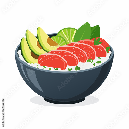 Delicious Salmon Avocado Rice Bowl Recipe A Healthy and Vibrant Meal