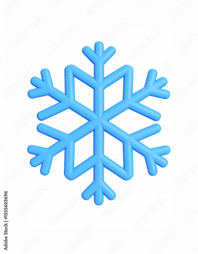 3d rendered blue snowflake isolated on white background winter christmas season symbol 3d rendered blue snowflake isolated on white background winter christmas season symbol