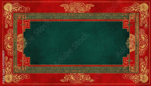 Ornate Chinese-style rug or tapestry