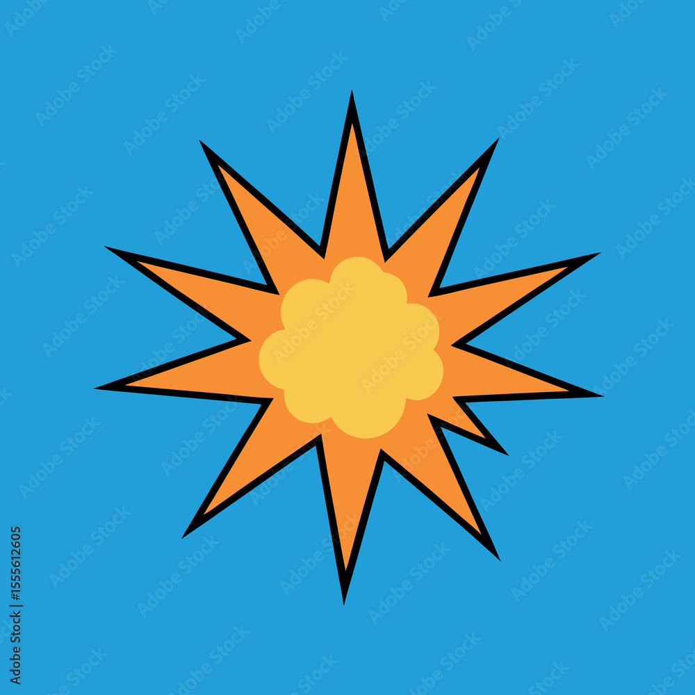 Dynamic abstract explosion burst with vibrant color gradients Dynamic abstract explosion burst with vibrant color gradients
