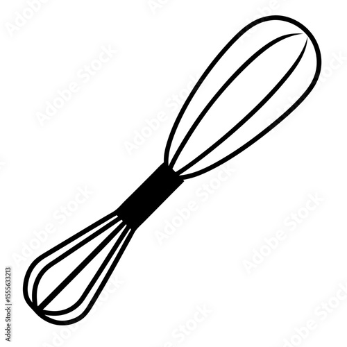 whisk on a white background