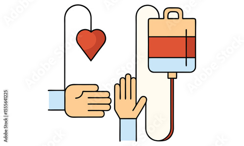 blood donation element vector