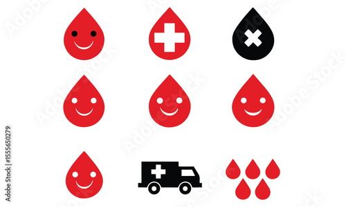 blood donation element vector