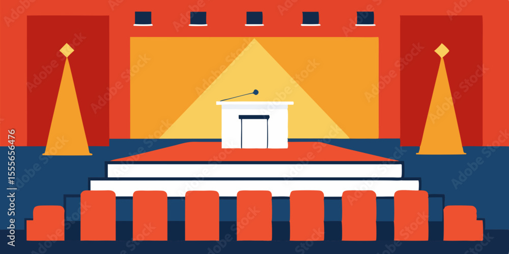 Fototapeta premium Vector illustration of a building under construction, perfect for real estate and business designs