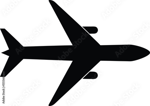vector airplane icon silhouette 