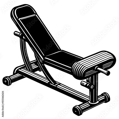 chaise longue on white background