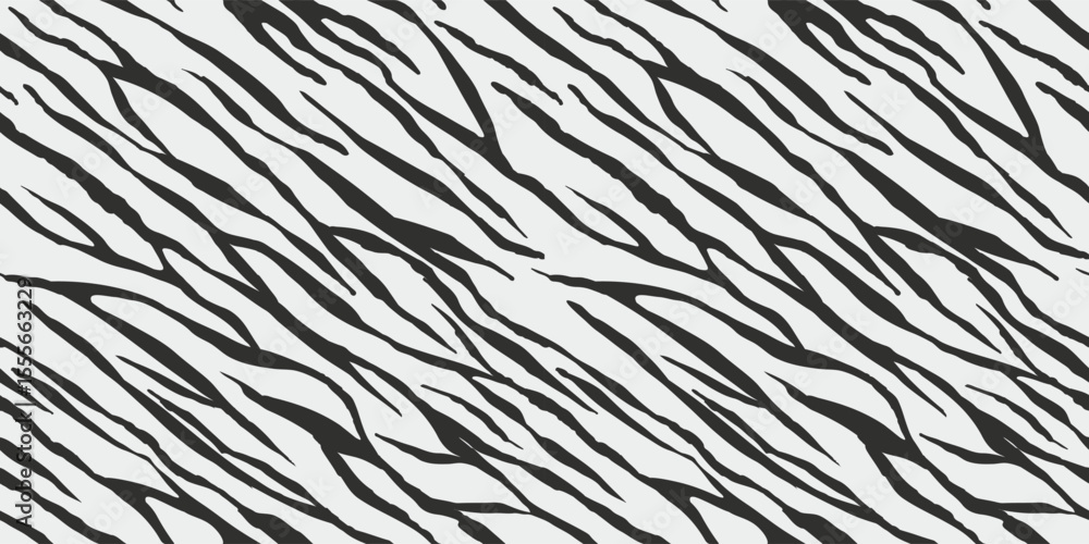 Zebra skin texture, deogonal stripes grunge pattern. Animal print. Vector monochrome black and white seamless background Zebra skin texture, deogonal stripes grunge pattern. Animal print. Vector monochrome black and white seamless background