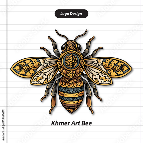 Khmer Art Bee Logo Design