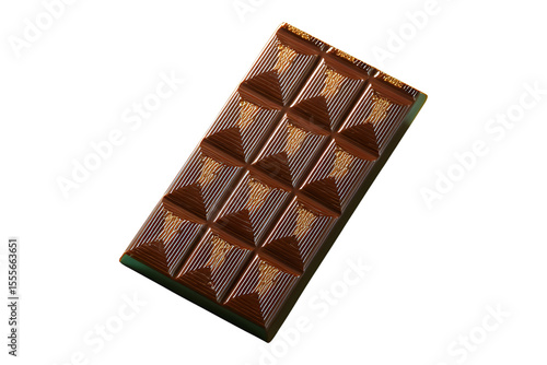 Obraz na płótnie Isolated testy chocolate on transparent background