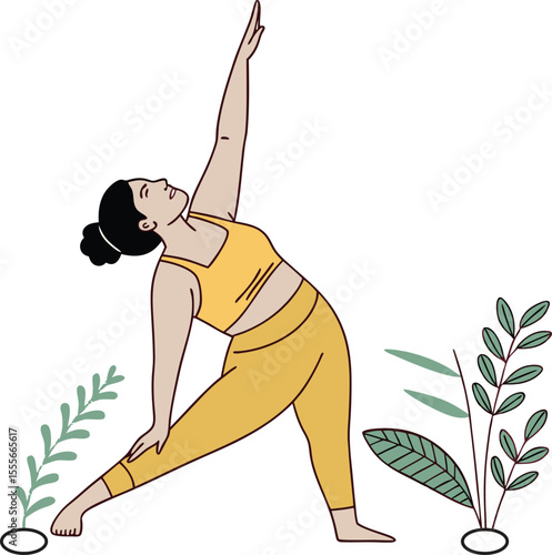 Home excercise a women