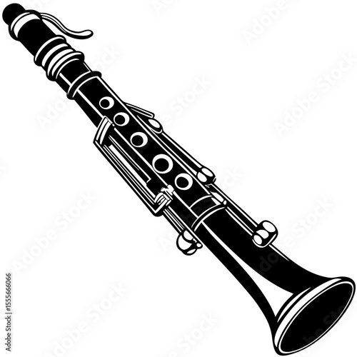 trumpet isolated on white background