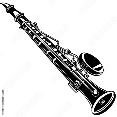 saxophone isolated on white background