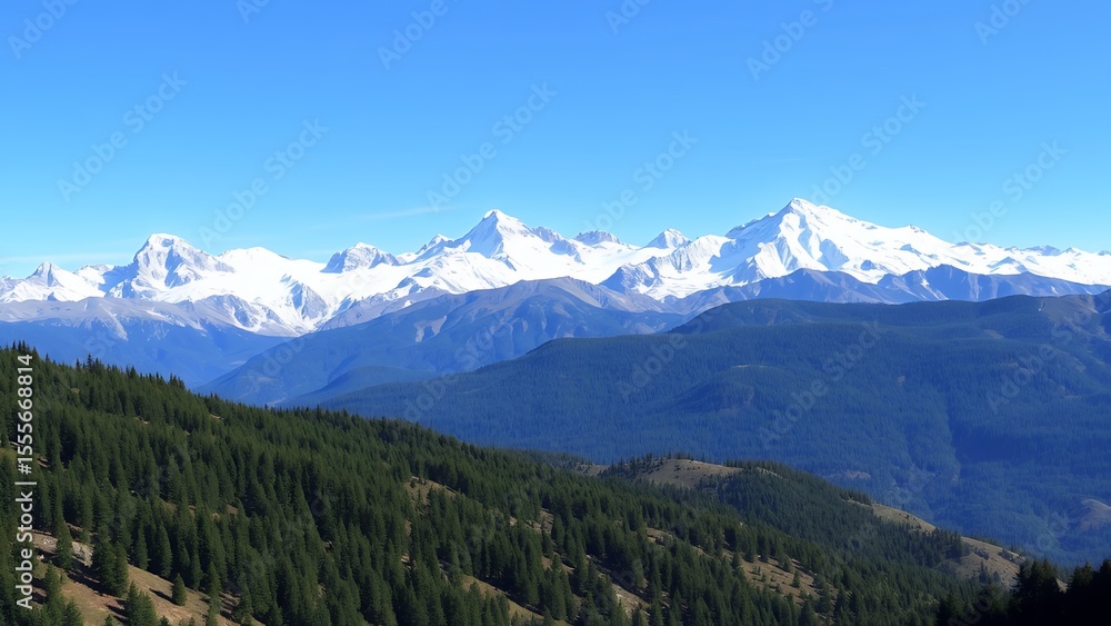 Obraz premium view of the mountains