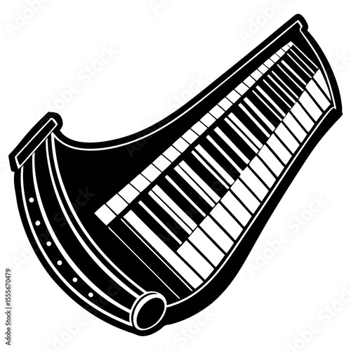 piano keys vector illustration