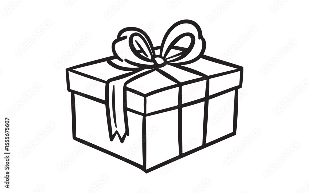 Obraz premium christmas gift box isolated on white