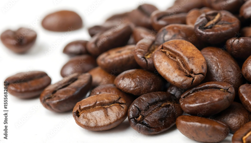 Obraz premium Gloss & Grind Macro Roasted Arabica Beans