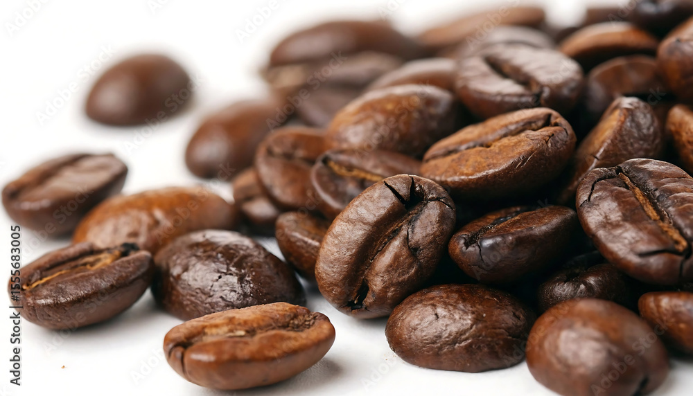 Obraz premium Gloss & Grind Macro Roasted Arabica Beans