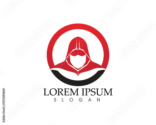 Gladiator mask warior logo and symbols template