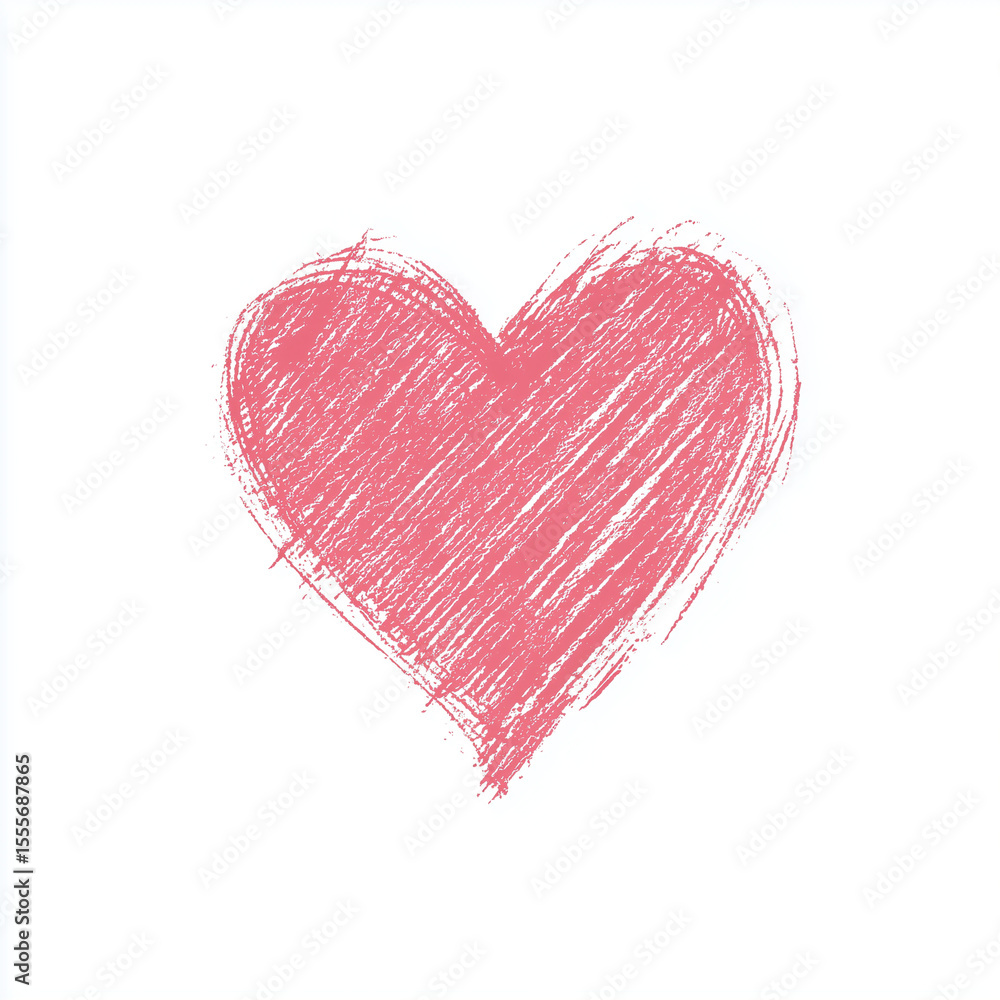 heart made of pink paint. generative ai heart made of pink paint. generative ai